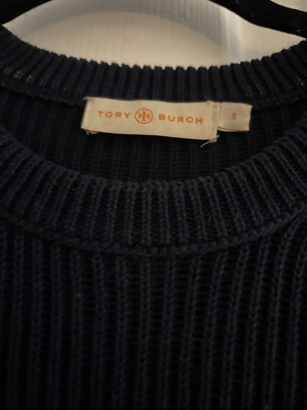 Tory Burch Black Sweater with Cream Trim